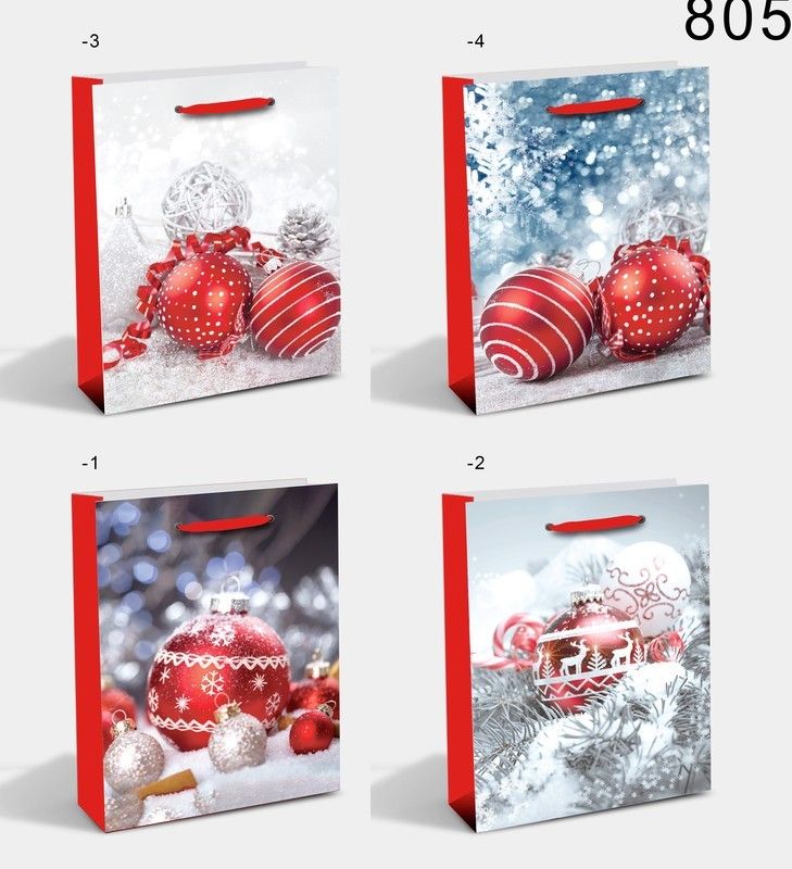 SAC CADEAU LARGE ORNEMENT BRILLANT