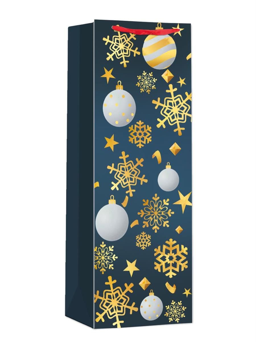 SAC CADEAU VIN NOIR ORNEMENT