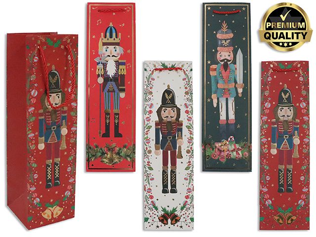 SAC CADEAU VIN CASSE NOISETTE 4 ASST (XM)