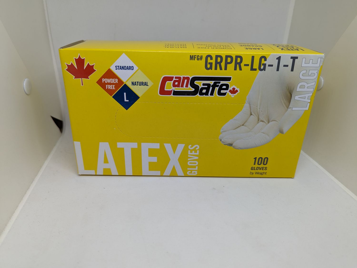 GANT CANSAFE LATEX  SANS POUDRE LARGE