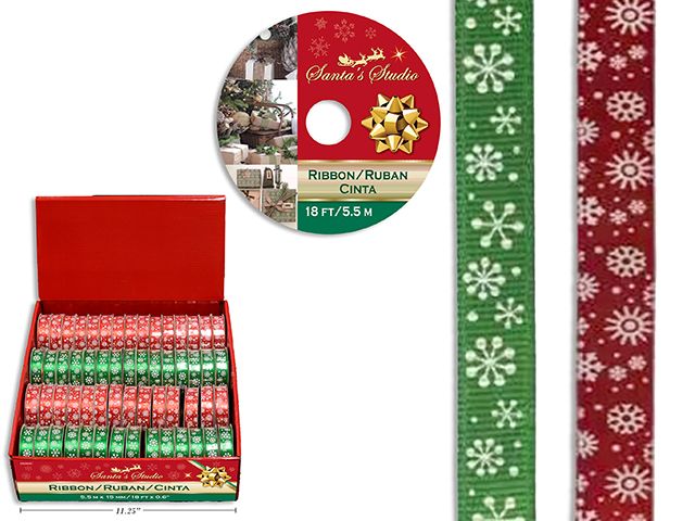 PÉSENTOIR DE RUBAN SATIN 2 ASST (56 UNITÉ)