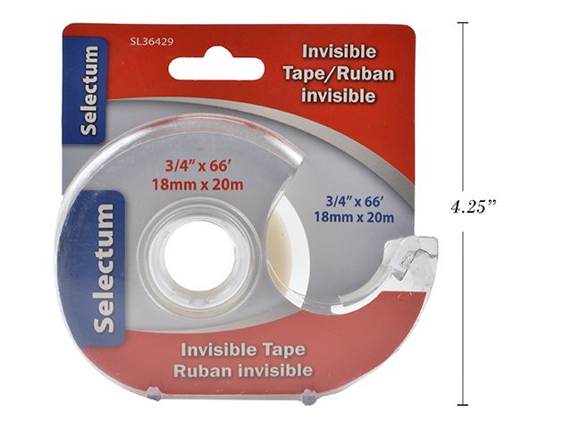 RUBAN ADHESIF 18MM X 20M  INVISIBLE
