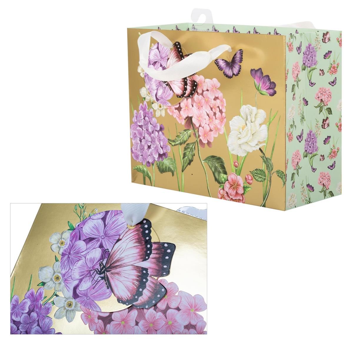 SAC CADEAU PAPILLONS HORIZONTALE MOYEN (C8-7)