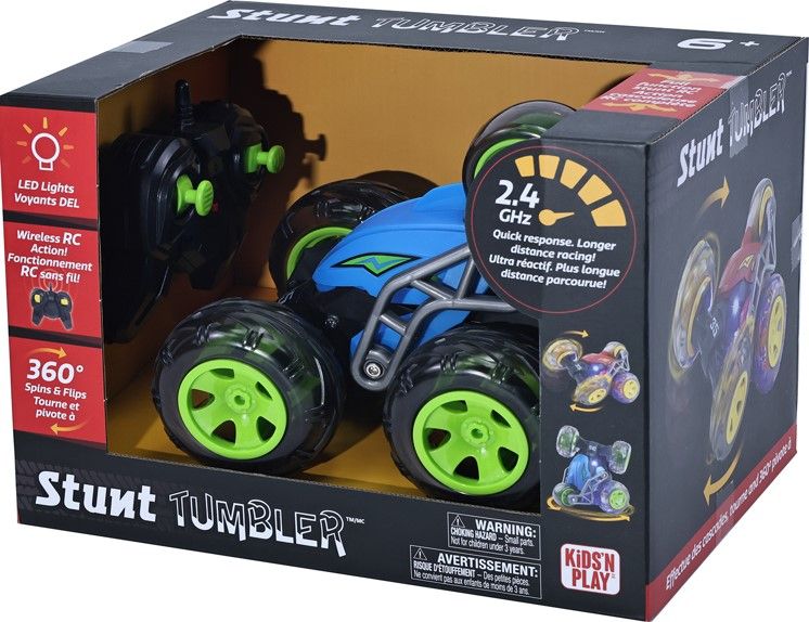 RC Stunt Tumbler w LED Lights 2.4GHz - 2 couleurs assorties   (PREB T3)