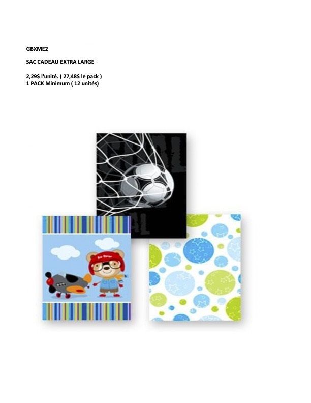 SAC CADEAU JUMBO  SPORT (D3-8)