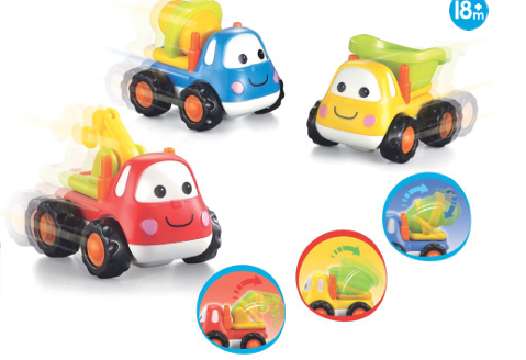 Mini camions à friction (lot de 3   (PREB T3)