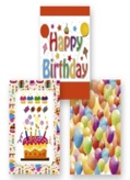 SAC CADEAU LARGE BALLONS/GATEAU/HAPPY BIRTHDAY (D3-7)