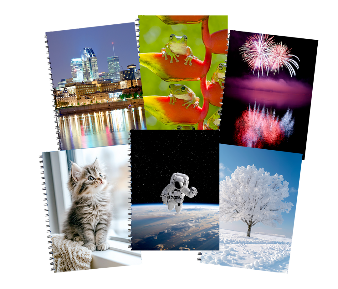 Cahier spiral 8.5 x 5.5  140 pages(O1-3)