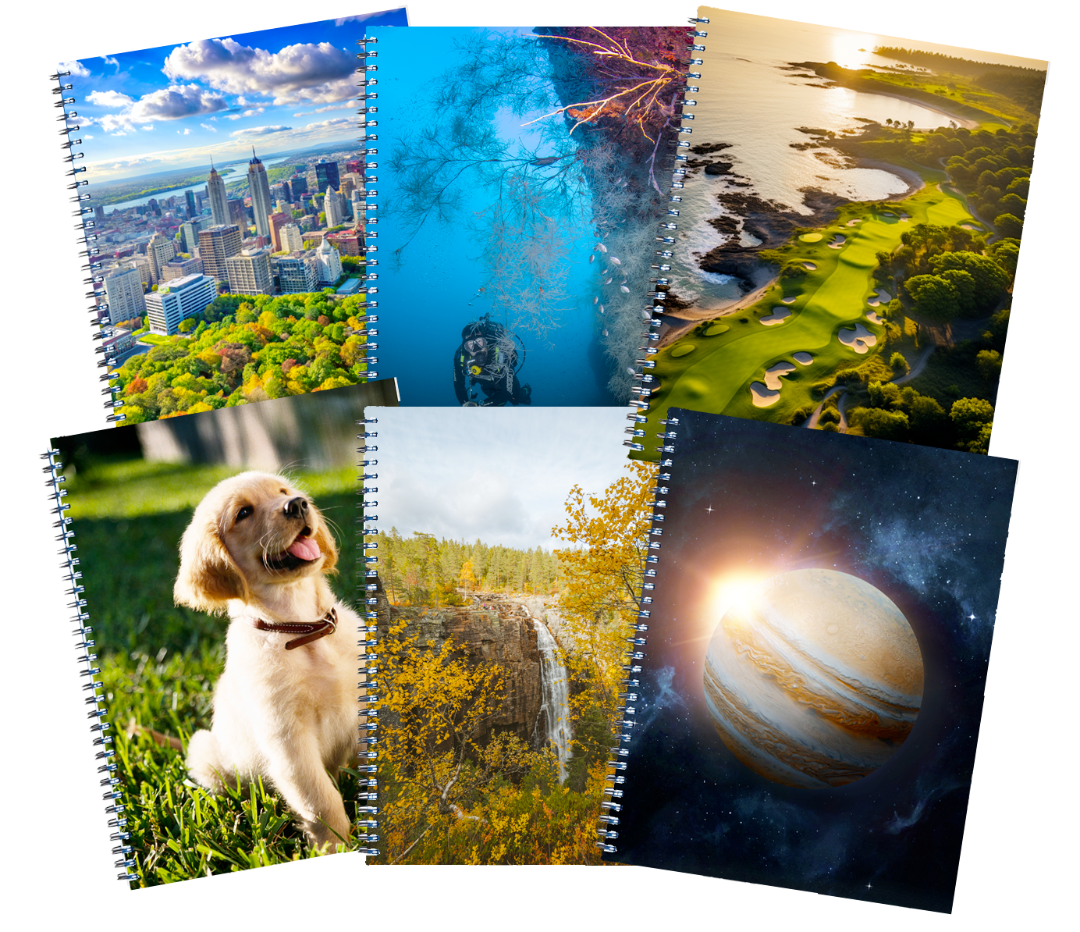 Cahier spirale 8.5 x 11  140 pages(O1-5)