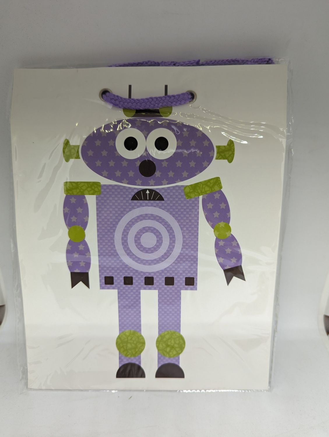 SAC CADEAU MOYEN ROBOT  17.5CM X 23CM (D3-5)