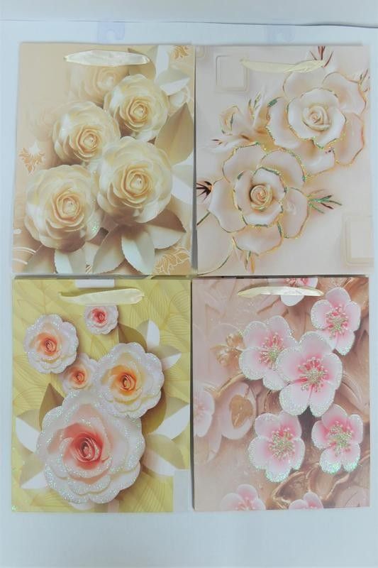 SAC CADEAU MOYEN FLEUR BRILLANTS(C4-3)