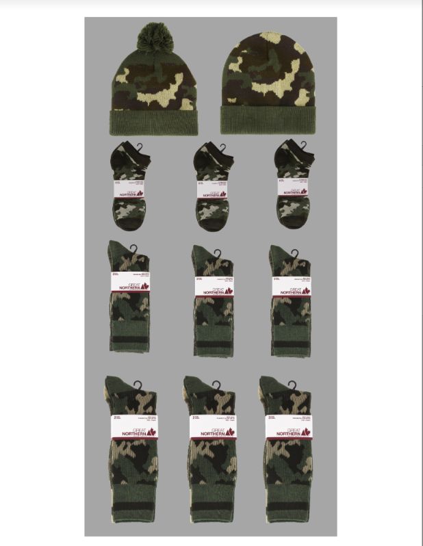 PRÉSENTOIR GREAT NORTHERN HIVER CAMOUFLAGE GERTEX