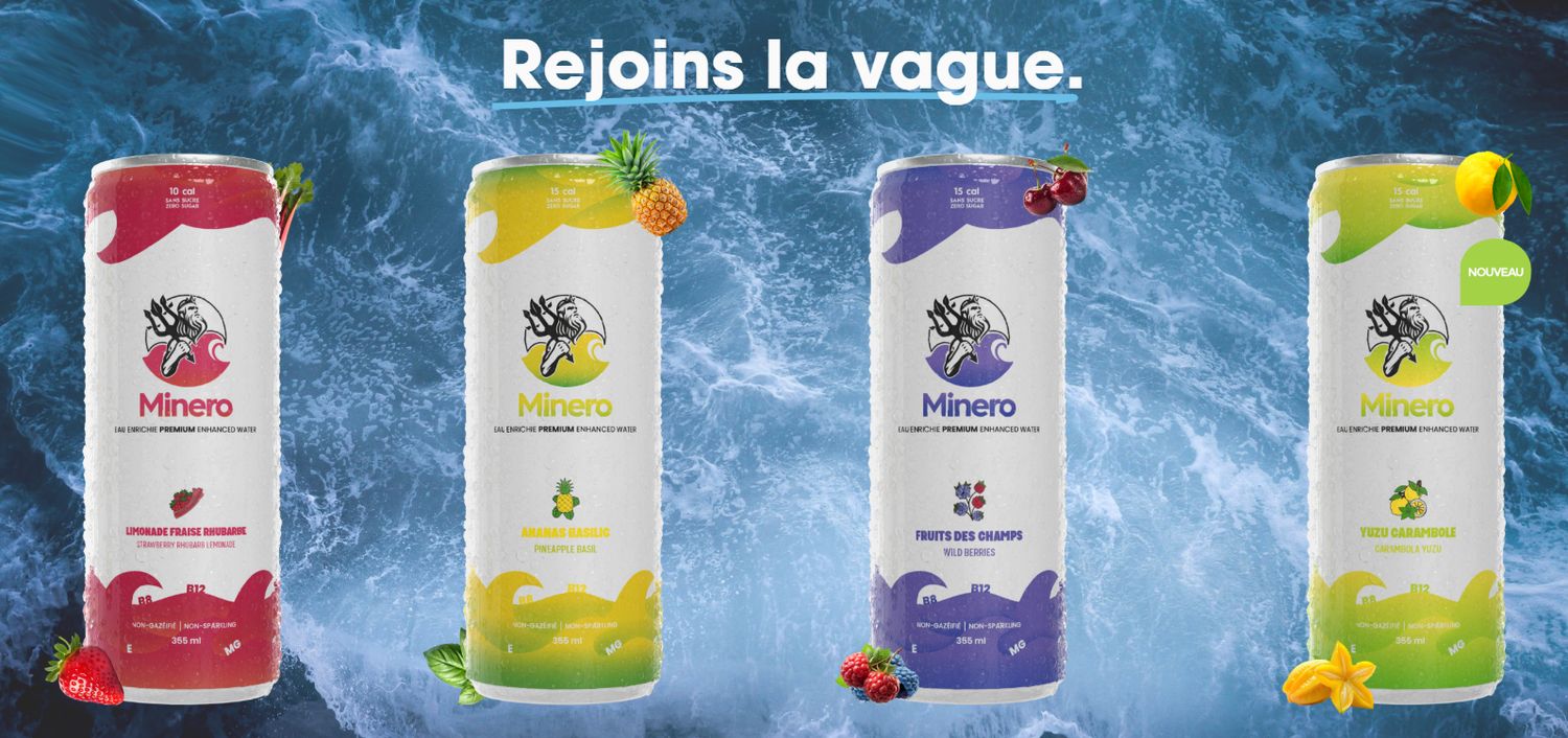 EAU VITAMINÉE MINER-O 8 X 355ML