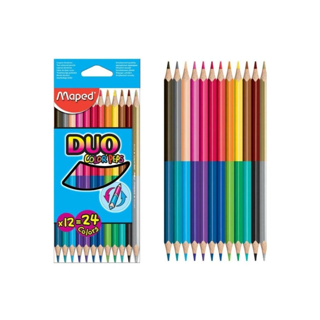 MAPED PQ DE 12 CRAYON DE COULEURS TRIANGULAIRE (I5-8)