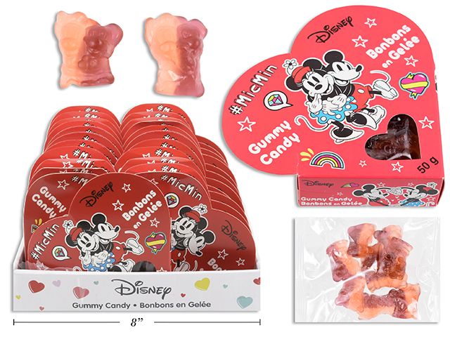 COEUR BONBON EN GEÉLÉ DISNEY MICKEY MOUSE 50GR(SV)