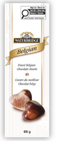 CHOCOLAT COEURS BELGE 65 GR (SV)