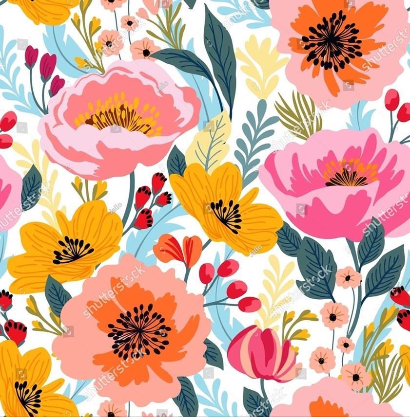 SERVIETTE DE TABLE 13X13 FLEURS (PQ)