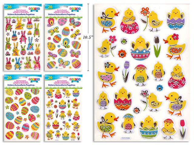 AUTOCOLLANTS PAQUES 26 MCX (PQ)