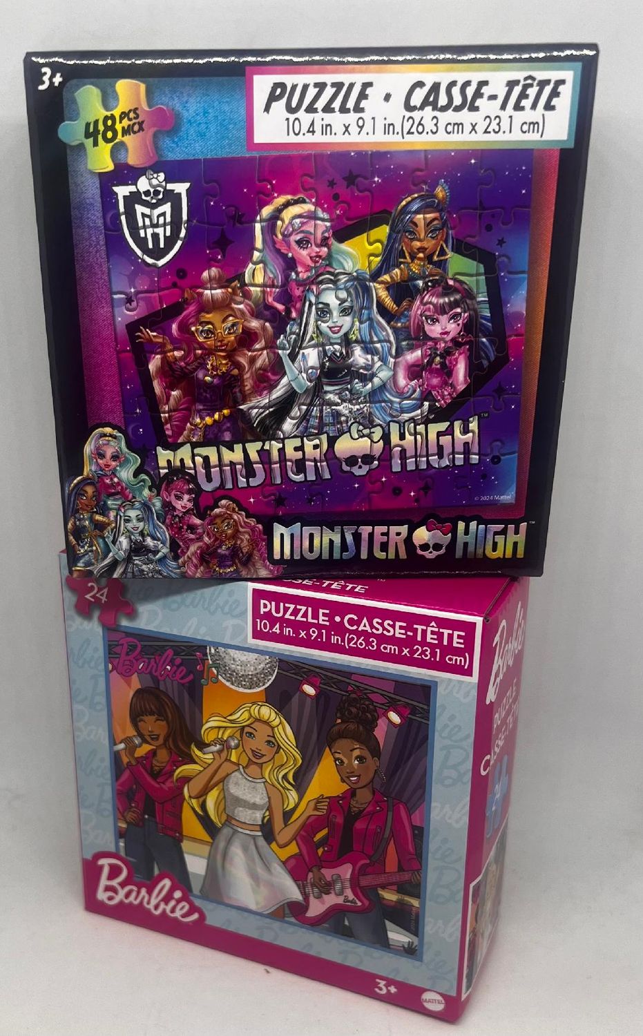 CASSE-TÊTE 24 MCX FILLES BARBIE/MONSTER HIGH
