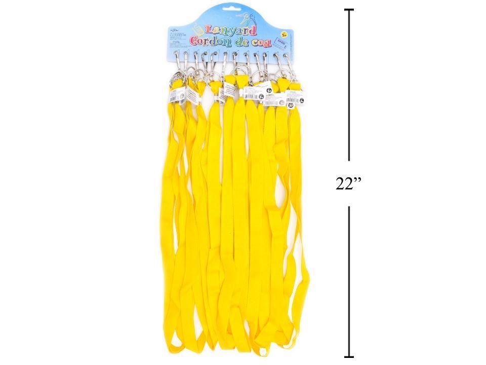 LANIÈRE DE COU JAUNE 22 PO 12 MCX