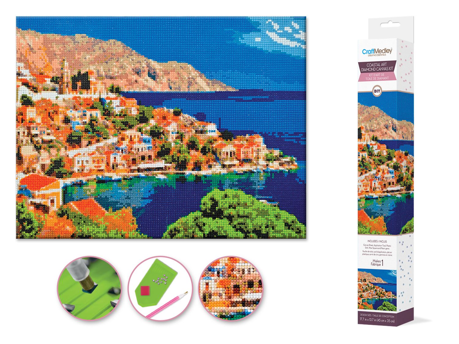 PEINTURE A DIAMANT 15.8X19.7 PO ADRIATIC