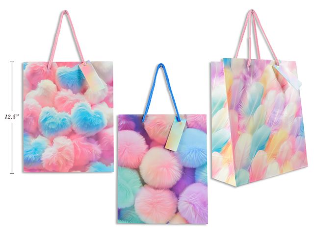 SAC CADEEAU LARGE ASST FLUFFY