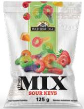 SAC BONBON SOUR KEYS 125G (ETE)