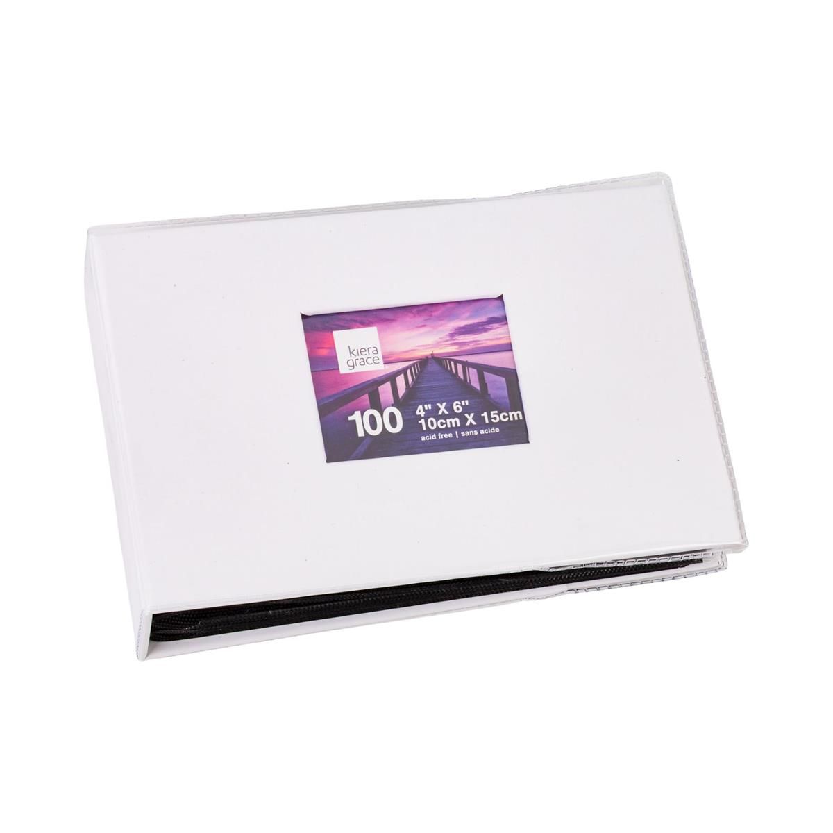 ALBUM PHOTO 4X6  BLANC 100 POCHETTE(L3-3)