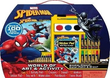 ENSEMBLE D&#39;ART SPIDERMAN JUMBO VALISE 18*2 PO