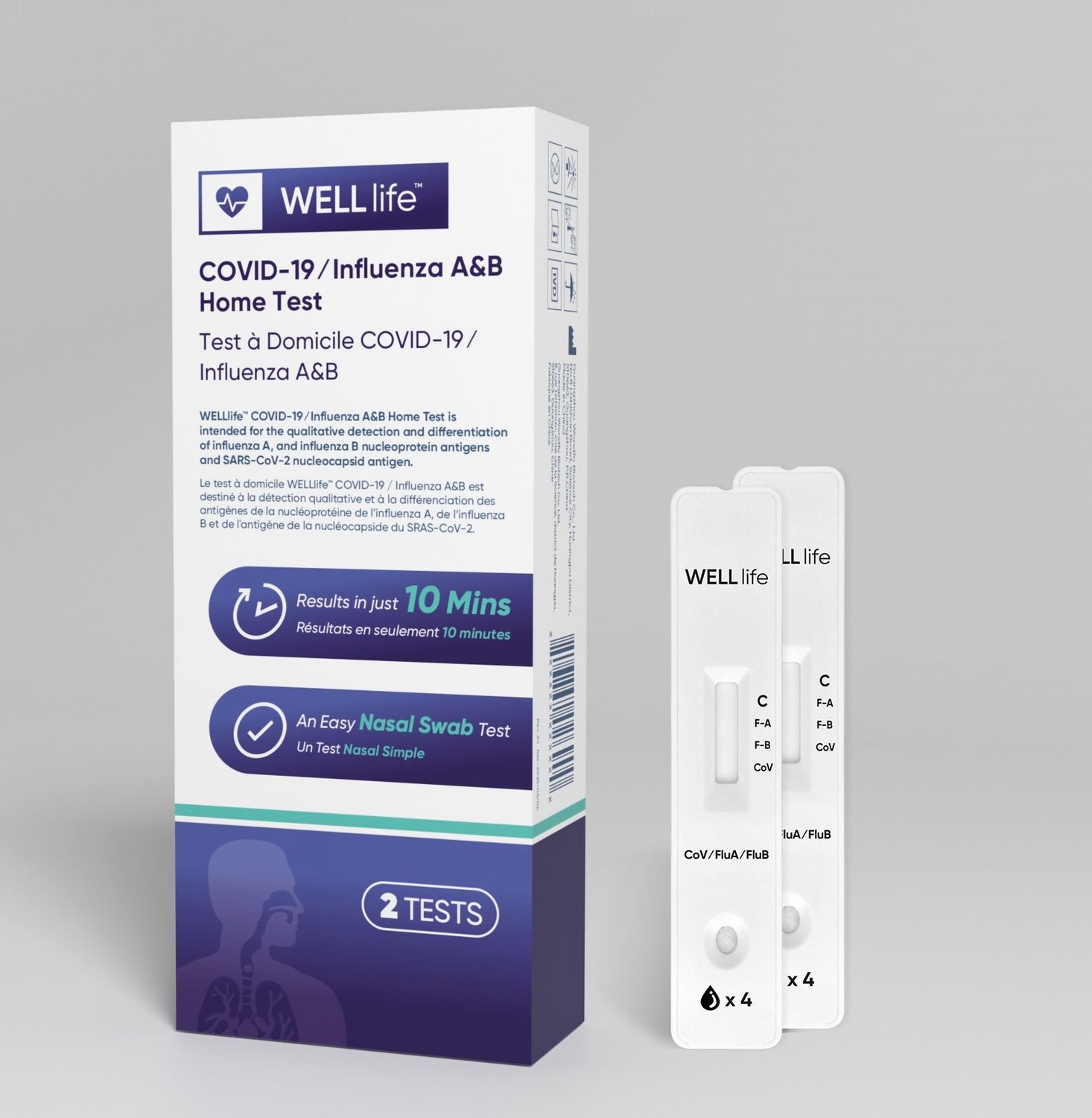 TEST COVID 19 ET INFLUENZA A/B