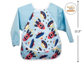 BAVETTE AVEC MANCHE BLEU(A6-3)