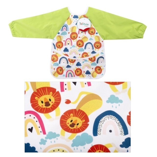 BAVETTE AVEC MANCHE VERTE LION(A6-3)