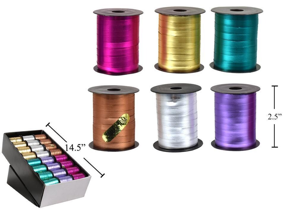 RUBAN MAT MÉTALLIQUE 33' DANS PRÉSENTOIR(DE-4)