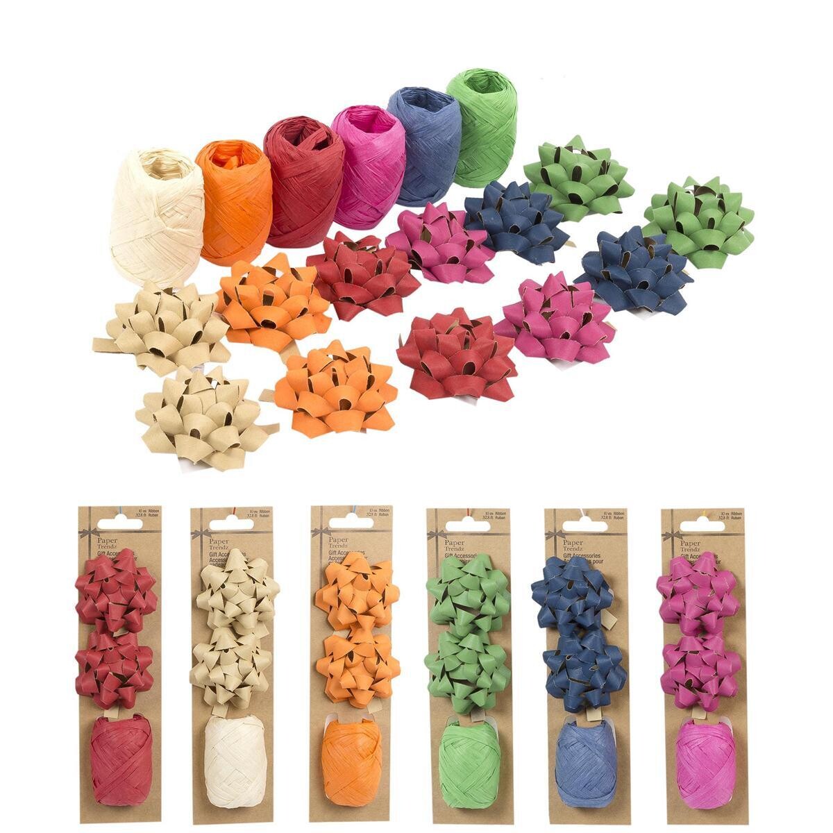 2 CHOUX ÉTOILES 2.5'' ET RUBAN 10M (D9-7)