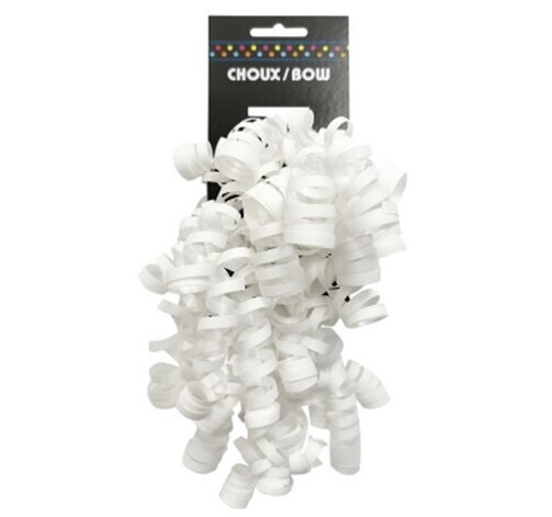 2 CHOUX FRISÉS MAT UNI BLANC (D10-1)