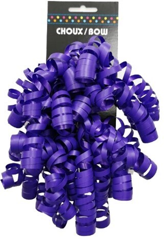 2 CHOUX FRISÉS MAT UNI MAUVE (D10-2)