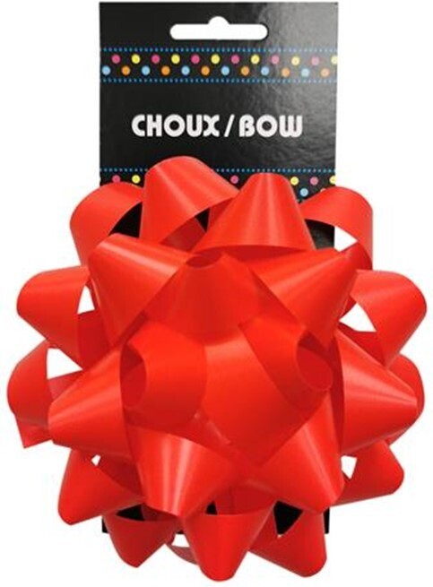 Star Bow 5'' matte Hot Red (D10-9)