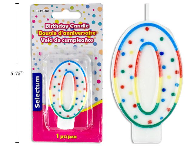 CHANDELLE D'ANNIVERSAIRE NUMÉRIQUE #0 (L5-3)
