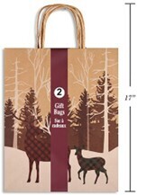 SAC CADEAU KRAFT IMPRIMÉ PQ.2 - LARGE (XM)