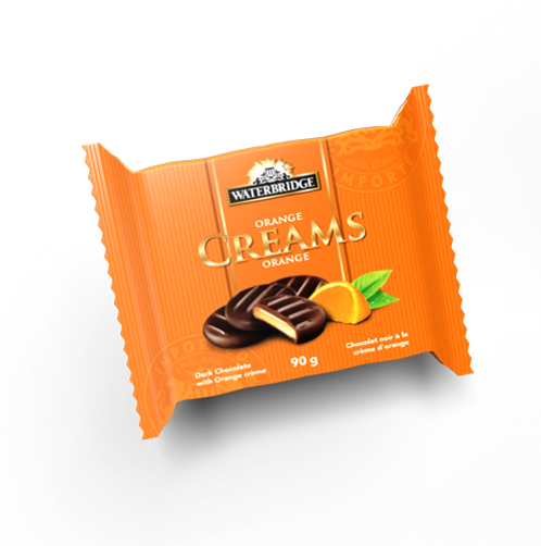 JUST CREAMS CHOCOLAT NOIR A L'ORANGE  90G (XM)