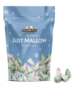 JUST MALLOW SAPIN ET BONHOMME DE NEIGE DANS SAC 125G (XM)