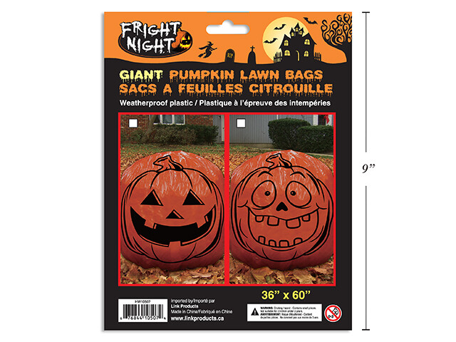 SACS A FEUILLES CITROUILLES 36X60 (HW)(RW)