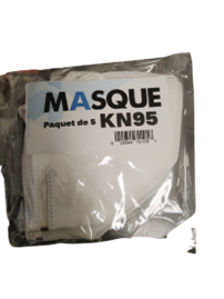 Masque KN95 blanc pq.5
