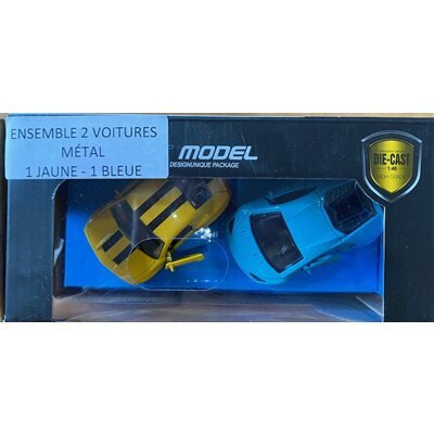 Autos racing en métal (2 pieces) (RW)