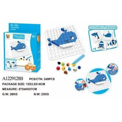 Briques 3D (4 EN 1) - 59 pièces - Océan (A9-2)