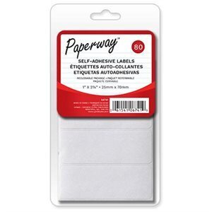 Etiquettes autocollantes 1x2 3/4 (80)  (H4-3)