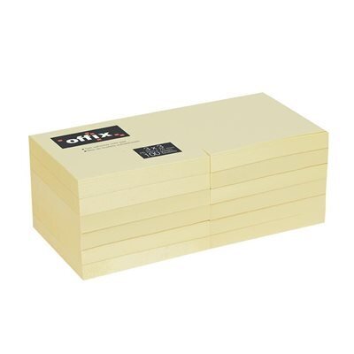 Note autocollante Offix Jaune 3x3( PQT DE 12X100fls) (H2-5)