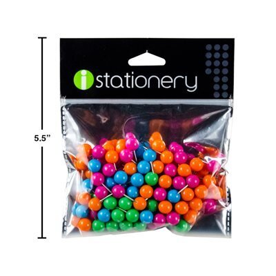 Punaises asst. (80) couleurs assorties (K3-2)(Dis)