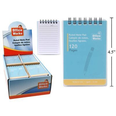 Carnet de notes120pages 48 display 3x4.25pouces (K1-5)