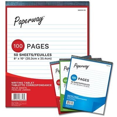 Tablette a écrire Lignée 50 feuilles 8x10 (K1-7)